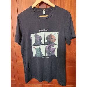 Canvas Lordran Dark Days Black Short Sleeved T-shirt Size Medium